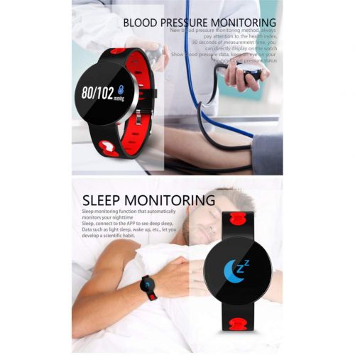  GGOII Smart Wristband Smart Wristband Bluetooth IP67 Waterproof Blood Pressure Heart Rate Monitor Smartwatch Bracelet Men Women for Android iOS