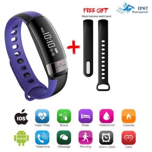  GGOII Smart Wristband 2019 Bluetooth Smart Bracelet Sport Watch Step Calorie Counter Tracker Pedometer