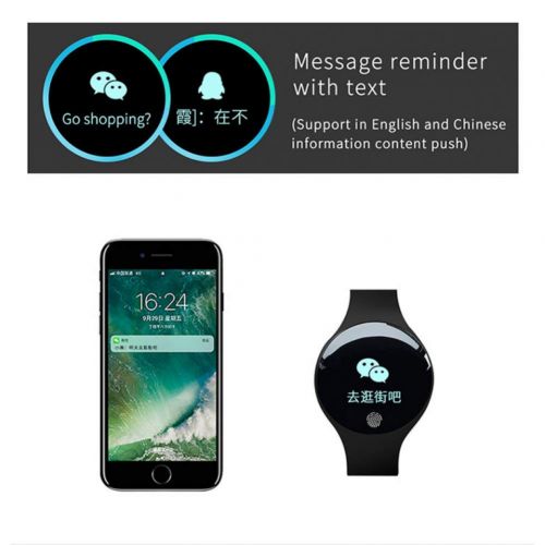  GGOII Smart Wristband Bluetooth Smart Watch Wrist Waterproof Phone Mate for Android Samsung iOS iPhone