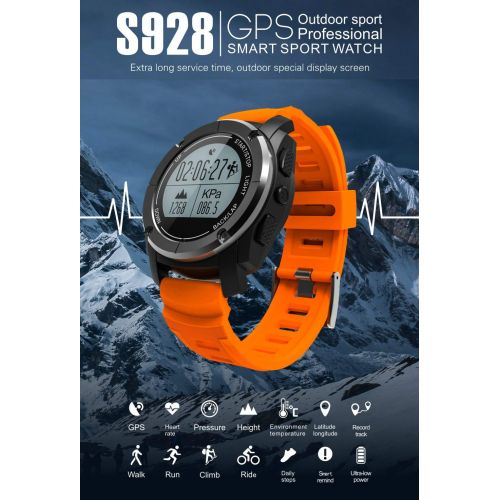  GGOII Smart Wristband S928 Sport Smart Watch G-Sensor GPS Outdoor Heart Rate Monitor Smart Wristband for Smartwatch Android iOS Smart Phone