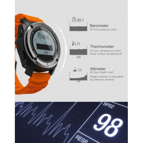  GGOII Smart Wristband S928 Sport Smart Watch G-Sensor GPS Outdoor Heart Rate Monitor Smart Wristband for Smartwatch Android iOS Smart Phone