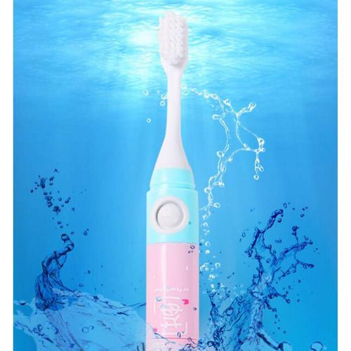  GH&YY 4.Kids Electric Toothbrush, Childrens Battery Tooth Brush with Timer Operated by Sonic Technology for Junior Boys and Girls,Orange