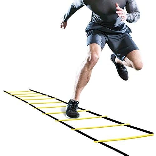  GHB Pro Agility Ladder Agility Training Ladder Speed 12 Rung 20ft with Carrying Bag