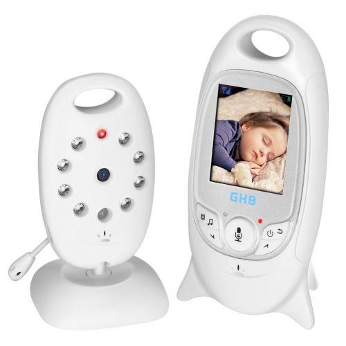  GHB Baby Monitor with Camera Baby Monitors Video Baby Monitor Two Way Talk Night Vision Temperature Monitoring 2.0 Display