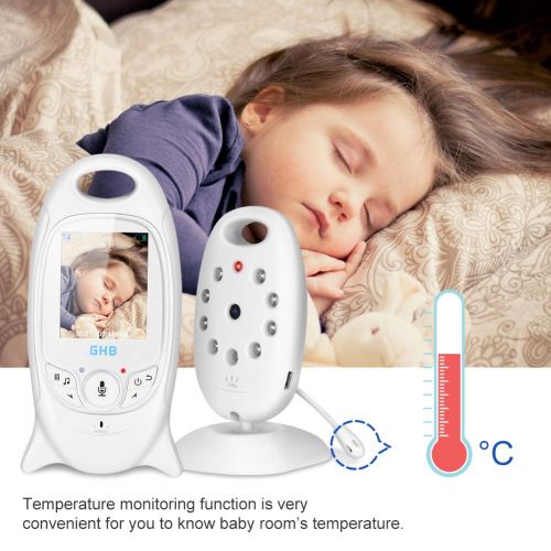  GHB Baby Monitor with Camera Baby Monitors Video Baby Monitor Two Way Talk Night Vision Temperature Monitoring 2.0 Display