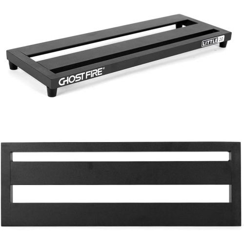  Ghost Fire Guitar Pedal Board Aluminum Alloy 1.7lb Effect Pedalboard 20x7x1.9 with Carry Bag,V series (V-LITTLE 20)