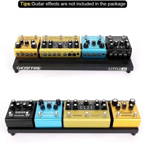  Ghost Fire Guitar Pedal Board Aluminum Alloy Effect Pedalboard,V series (V-LITTLE 20-PB（20x7）)