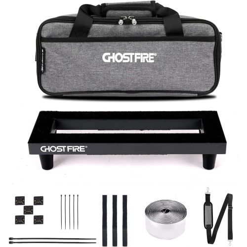  Ghost Fire Guitar Pedal Board Aluminum Alloy 0.7lb Super light Effect Pedalboard15x5.5 with Carry Bag,SPL-01