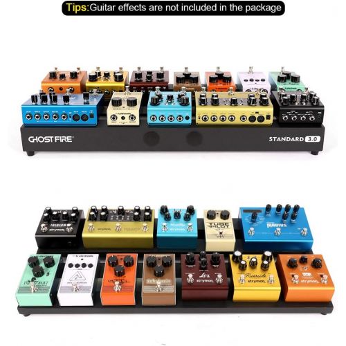  Ghost Fire Guitar Pedal Board Aluminum Alloy 4.21lb Effect Pedalboard 27.5x12.5 with Carry Bag,V-STANDARD 3.0