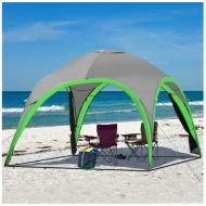GHV Endure Portable Beach Tent Pop Up Sun Shelter Shade for Backyard Family Picnic or Festivals