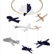 GIFTSFARM Baby Crib Mobile by Giftsfarm, Airplane & Cloud Baby Mobile, Crib Mobile for Boys Nursery Decor...