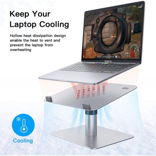  [아마존베스트]Swivel Laptop Stand, GIKERSY Adjustable Height Laptop Riser [360-Rotating] Ergonomic Aluminum Computer Stand Notebook Holder Compatible with MacBook,Pro,Air,Lenovo,Dell XPS,HP
