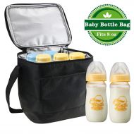 [아마존베스트]Update Material Baby Breastmilk Bottle Cooler Bag, GIKPAL Bottle Cooler Storage Tote Bag for Travel Or...