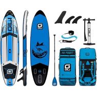 GILI Air Inflatable Stand Up Paddle Board Package: All Around SUP 10'6/11'6 Long x 32
