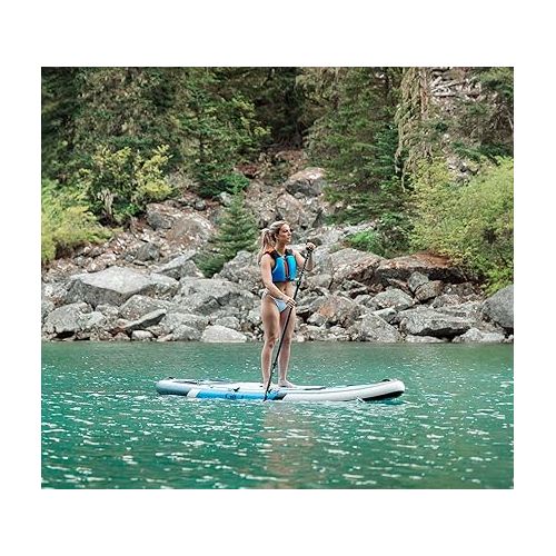  GILI Air Inflatable Stand Up Paddle Board Package: All Around SUP 10'6/11'6 Long x 32