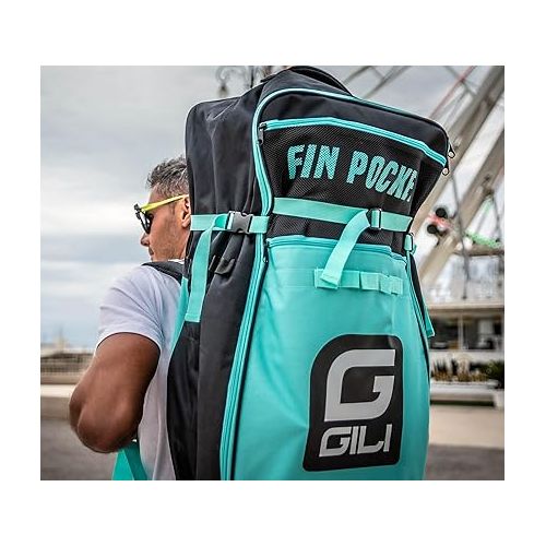  GILI Inflatable Paddle Board Backpack with Fin Pockets