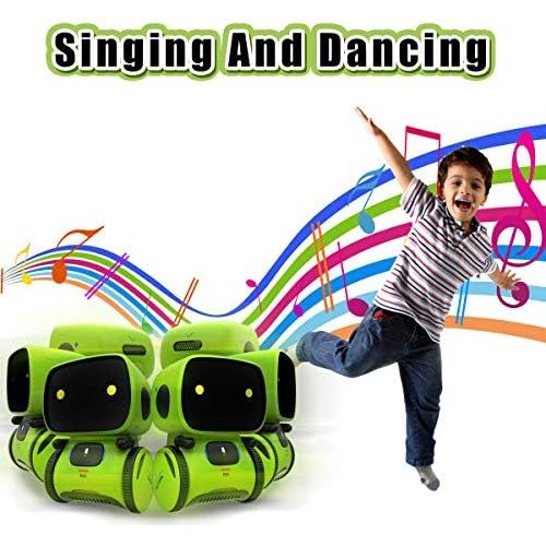  [아마존베스트]Gilobaby Kids Robot Toy, Talking Interactive Voice Controlled Touch Sensor Smart Robotics with Singing, Dancing, Repeating, Speech Recognition and Voice Recording, Gift for Kids Ag