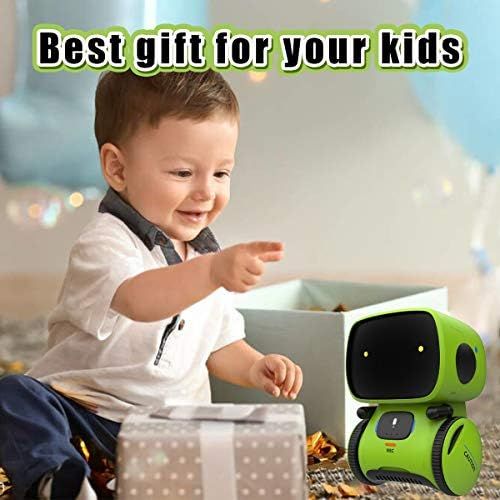  [아마존베스트]Gilobaby Kids Robot Toy, Talking Interactive Voice Controlled Touch Sensor Smart Robotics with Singing, Dancing, Repeating, Speech Recognition and Voice Recording, Gift for Kids Ag