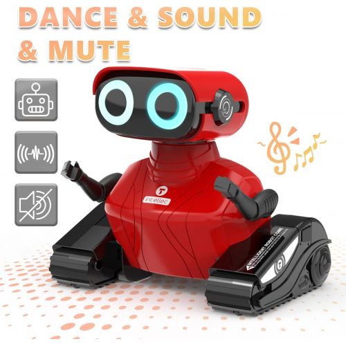  GILOBABY RC Robot Car, 2.4GHz Remote Control Robot Toy for Kids with Shine Eyes, Dance Moves, Gift for Kids Boys Girls