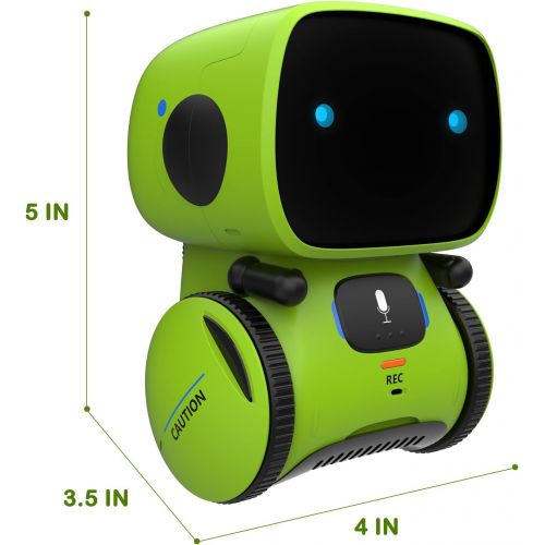  Gilobaby Kids Robot Toy, Talking Interactive Voice Controlled Touch Sensor Smart Robotics with Singing, Dancing, Repeating, Speech Recognition and Voice Recording, Gift for Kids Ag