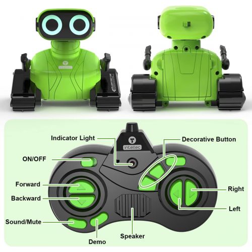  GILOBABY Remote Control Robot Toys, 2.4GHz RC Robots for Kids with Flexible Head & Arms, Dance Moves, Music and LED Eyes, Birthday Gifts for Children Boys Girls Age 4-7