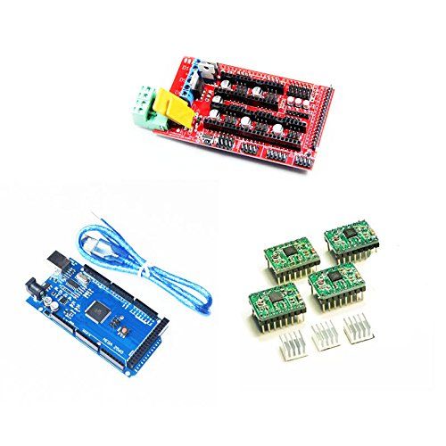  GIMAX Mega 2560 R3 + 1pcs 1.4 Controller + 4PCS A4988 Stepper Driver Module for 3D Printer kit