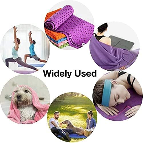  [아마존베스트]Ivy Yoga Towel Non-Slip Microfibre Yoga Towel Quick Drying Yoga Towel Non-Slip Ideal for Mat Hot Yoga 183 x 61 cm