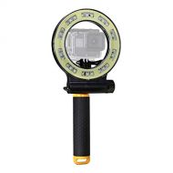 GIORAL 40m Diving Fill Light Amphibious with Buoyancy Arm Underwater Photography Gopro Small Ant Handheld Waterproof Light (Color : Black)