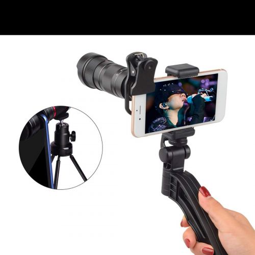  GIORAL Cell Phone Camera Lens 4-12x Zoom Telephoto Lens with Tripod for Most Smartphones