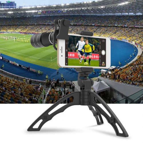  GIORAL Cell Phone Camera Lens 20x Zoom Telephoto Lens with Tripod for iPhone Samsung Sony and Most Smartphones