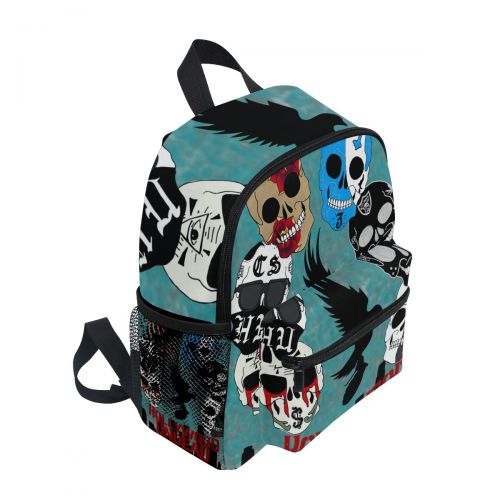  GIOVANIOR Hollywood Undead Sugar Skulls Travel School Backpack for Boys Girls Kids