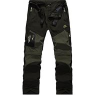 [아마존베스트]Gitvienar Mens Outdoor Two Parts Removable Hiking Trousers Quick-drying Trousers Sunscreen Breathable Comfortable Loose Trousers Wear-resistant Casual Pants Climbing Trousers