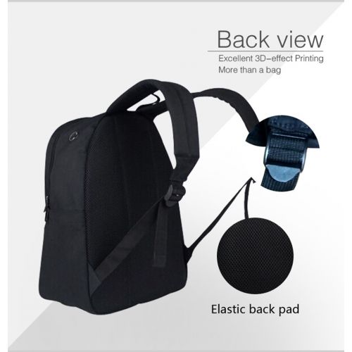  GIVE ME BAG Generic Chameleon 3D Print School Backpack for Teen Boys Mens Fashion Laptop Computer Backpack