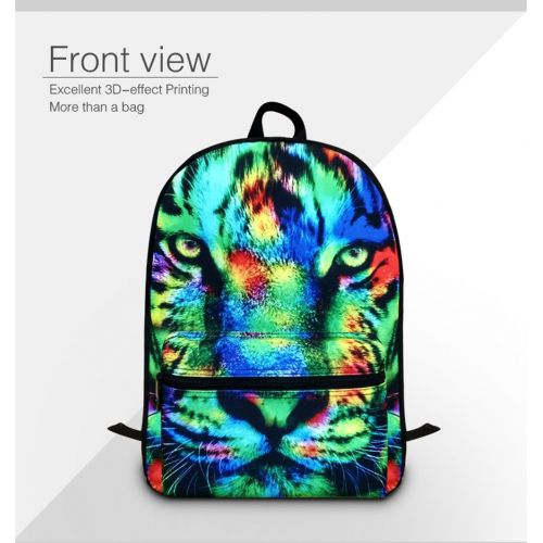  GIVE ME BAG Generic Chameleon 3D Print School Backpack for Teen Boys Mens Fashion Laptop Computer Backpack