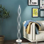 GJ Floor Lamp Bedroom Living Room Warm Dimming Nordic Light Luxury Floor Lamp Creative Vertical Table Lamp Floor Lamp (Color : White)