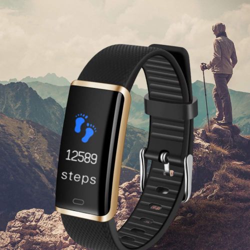  GJSHOUHUAN Smart Armband Smart Armband Herzfrequenz Blutsauerstoff-Schlaf-Monitor Sport Fitness Tracker Smart Band Nachricht Push Smart Armband