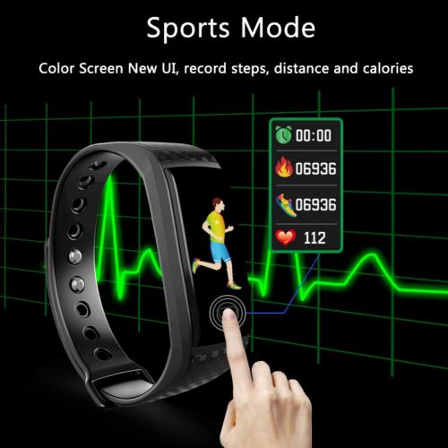  GJSHOUHUAN Smart Armband Smart Armband Schrittzahler Pulsmesser Fitness Tracker Smart Armband Multi Sport Nachricht Push Smart Band Wasserdicht