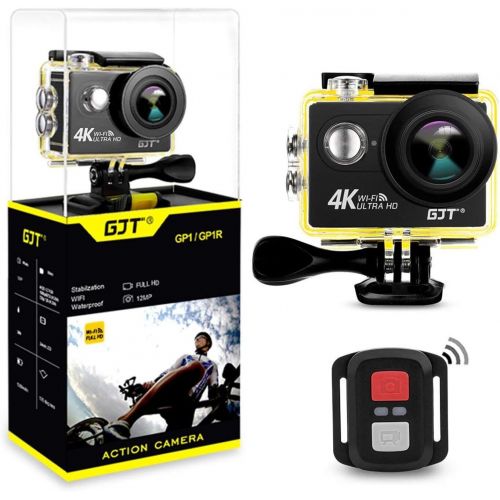  GJT GA Basic Action Camera 4K 16MP Ultra HD High Cost-effective 100ft Underwater Waterproof Cam Sports Camcorder Sony Sensor 170°Wide- angle Lens with 1 Battery and Mounting Access