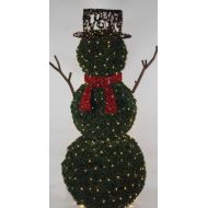 GKI  Bethlehem Lighting 6.5 Giant Commercial Grade LED Lighted Snowman Topiary Yard Art Christmas Decoration