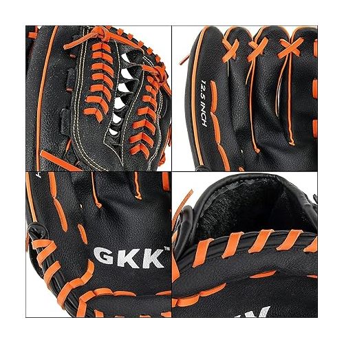  Baseball and Softball Glove Series Teeball/Baseball Mitt Left and Right Handed Baseball Infielder's Mitts Fielding Glove for Kids Youth Adult (10.5