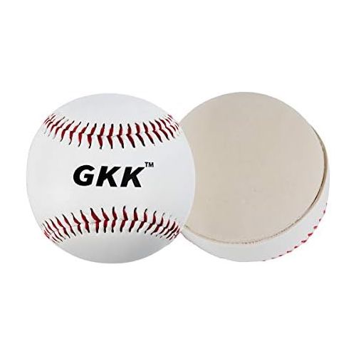  GKK Baseball 12 Pack Tballs Training Baseballs 9 inch TeeBall Safety Baseballs for Youth/Kids Baseball Soft Toss, Batting, Fielding, Hitting, Pitching, Practice(One Dozen)