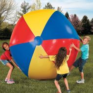 GKPLY Oversized Inflatable Beach Ball - Color Inflatable Beach Pool Ball Adult Children Water Games Outdoor Game Ball (200 cm Beach Ball)