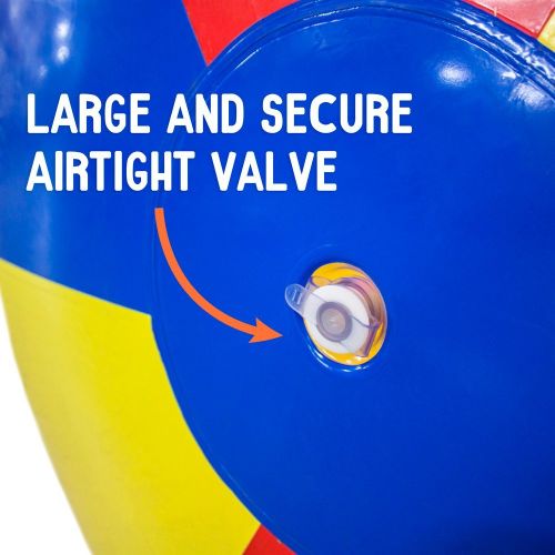  GKPLY Oversized Inflatable Beach Ball - Color Inflatable Beach Pool Ball Adult Children Water Games Outdoor Game Ball (200 cm Beach Ball)