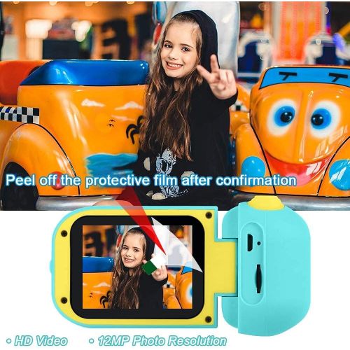  [아마존베스트]GKTZ Kids Video Camera Camcorder Digital Childrens Toys DV Cameras Recorder with 2.4 inch 1080P FHD Screen for Age 3-10 Year Old Boys Girls Birthday Gifts Including 32GB Memory Car