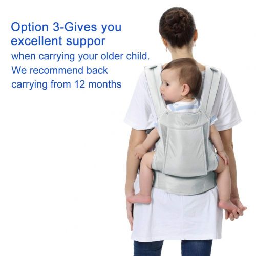 GL Gland Electronics Baby Carrier - Big Baby Carrier Backpack Hip Seat, Natural Form Baby Carrier Backpack for All Seasons Natural,All-in-One Baby Carrier, Ventilated Carrying Sling Wrap Baby Backpack