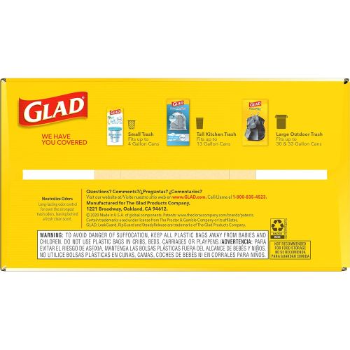  Glad Tall Kitchen Trash Bags, 13 Gal, 110 Ct