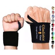 GLADIATOR GYM GEAR Weight Lifting Wrist Wraps with Thumb Loops - Wrist Support & Protection for Power Lifting Cross Training & Bodybuilding G3 Wrist Straps. Gladiator Gym Workout Gear for Men Women