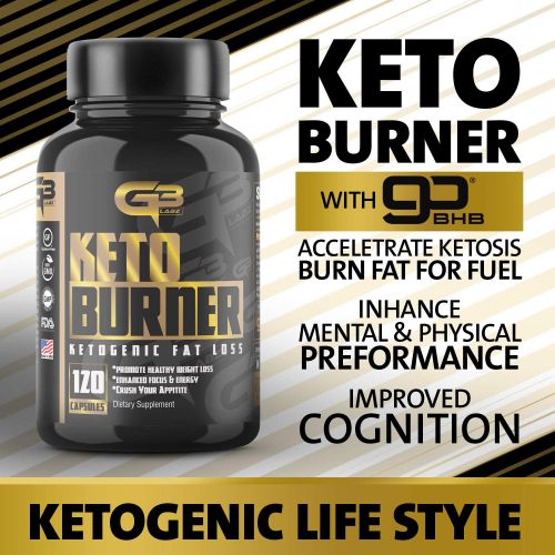  GLADIATOR GYM GEAR Keto Fat Burner Pills, Exogenous Ketones W 2g Go Bhb Keto Weight Loss Supplement & Garcinia Cambogia Blend for Men & Women. Ketone Supplement for Belly Fat, Appetite Suppressant,