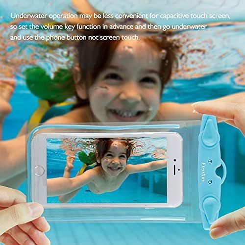  [아마존베스트]GLBSUNION LENPOW Waterproof Phone Case, 2 Pack Universal Waterproof Pouch Dry Bag with Armband Neck Strap Luminous Ornament for Water Game Protect iPhone 11 XS XR 8 7 Plus Galaxy S10 S9 Edge