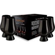 [아마존베스트]Set of Four Black Glencairn Scotch Whisky Glasses in one Box